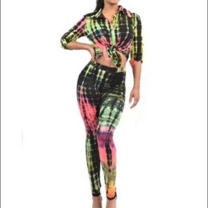 Women’s Two-piece tie-dye set